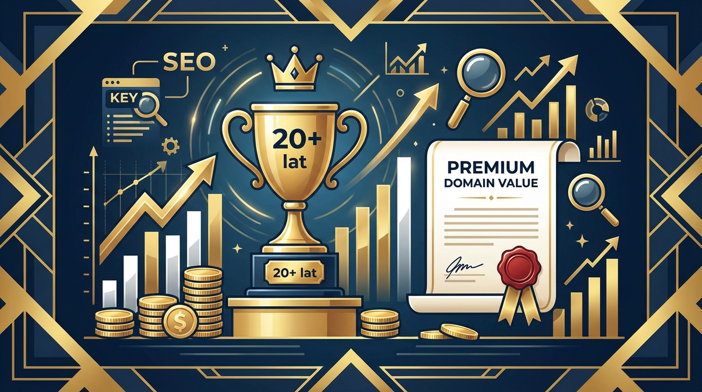 Wartość domeny bramkasms.pl &ndash; 20 lat historii, premium SEO